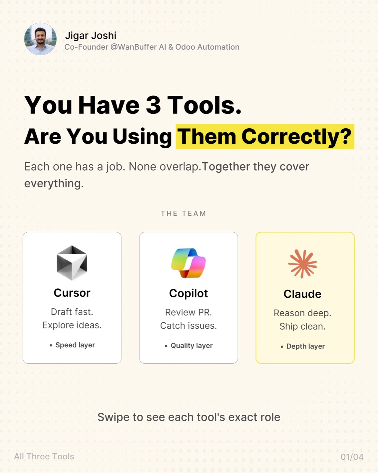 You have 3 tools. Are you using them correctly? — visual note cover